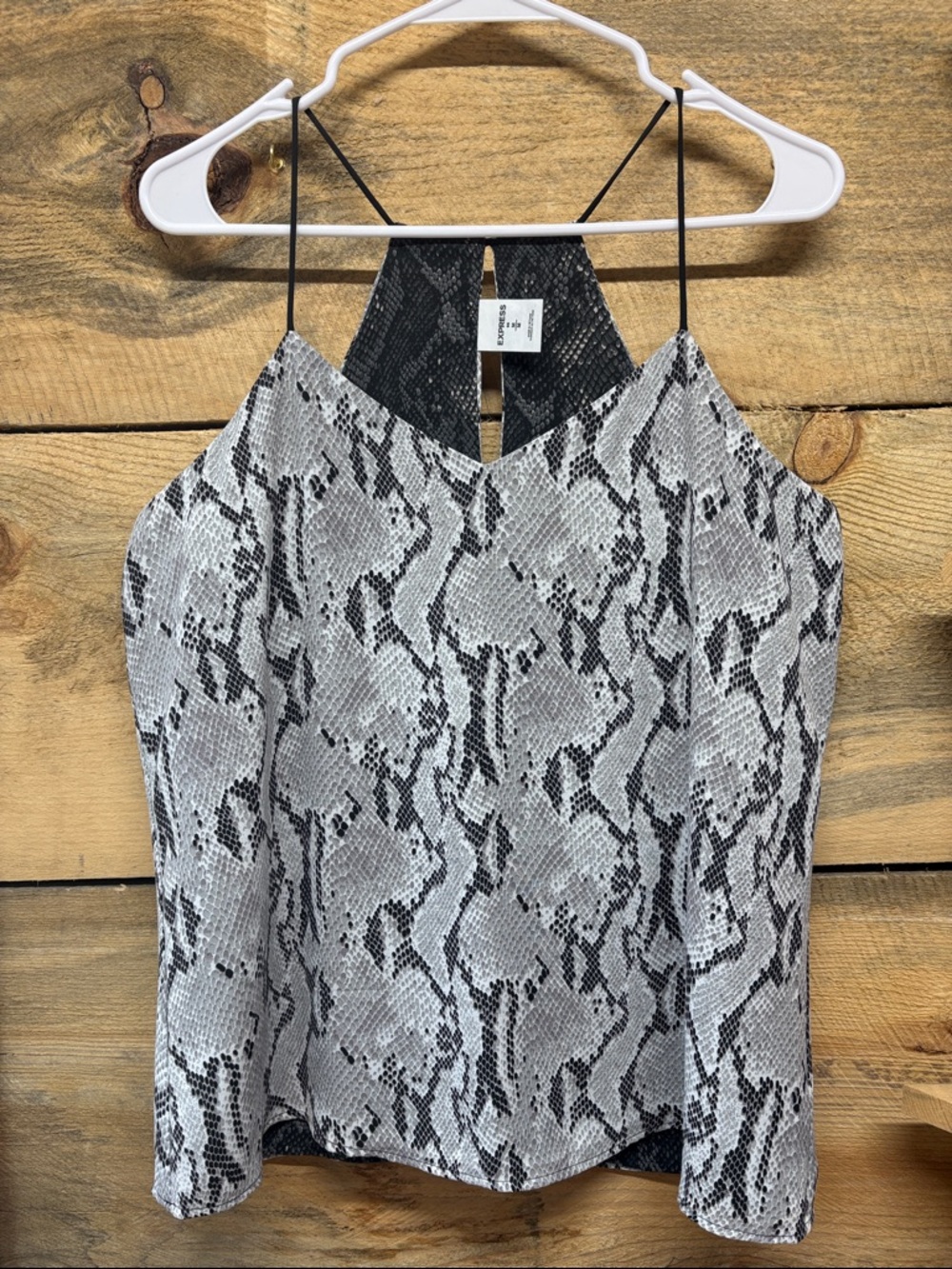 Express Snake Print Halter Cami - NWT